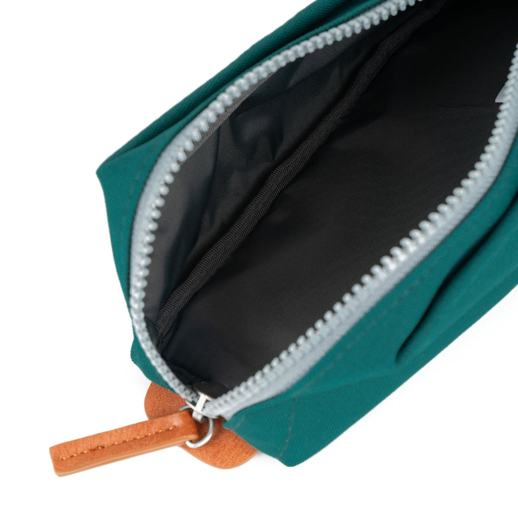 ROKA Pimlico Teal Small Recycled Canvas Pouch