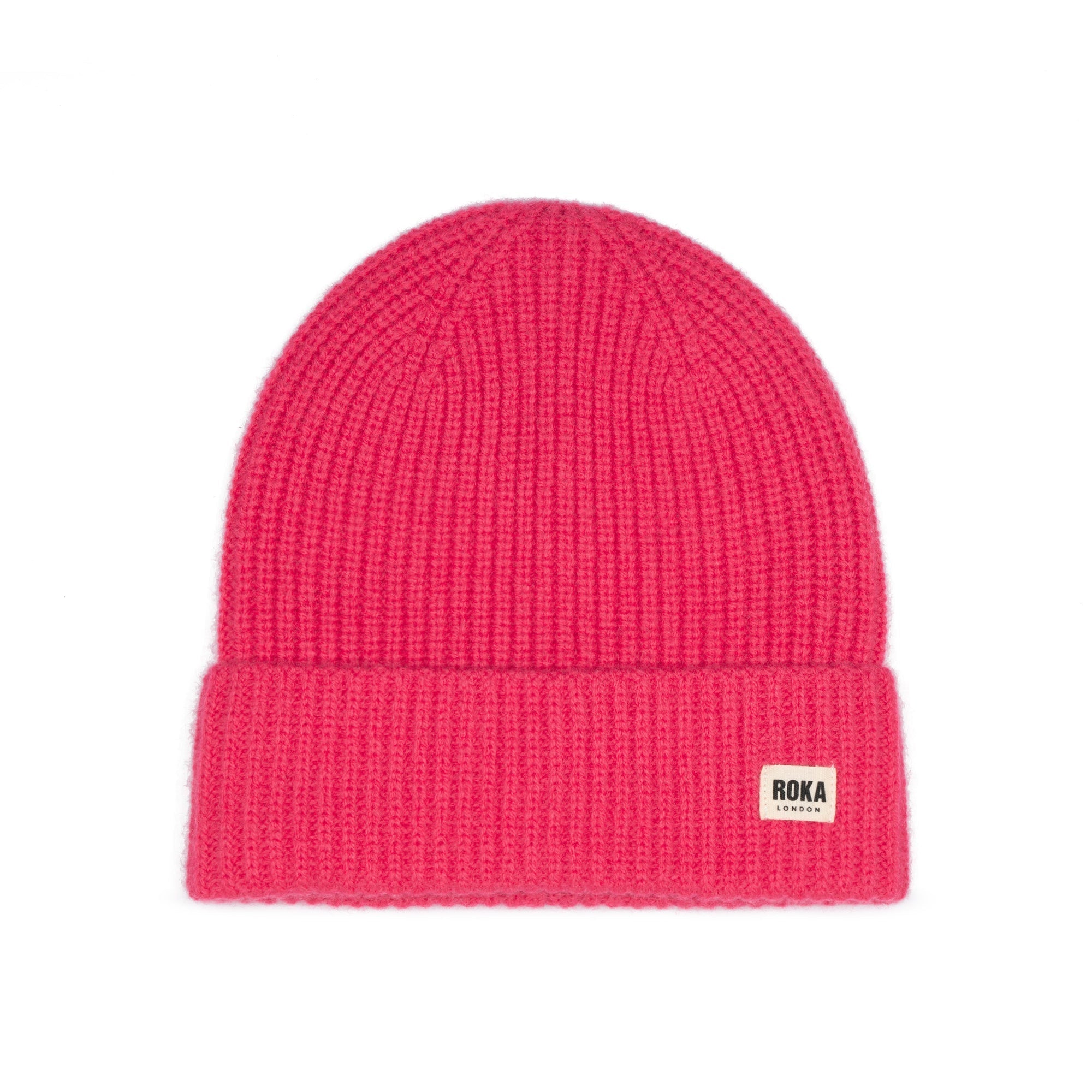 ROKA Shard Cashmere Beanie | Coral