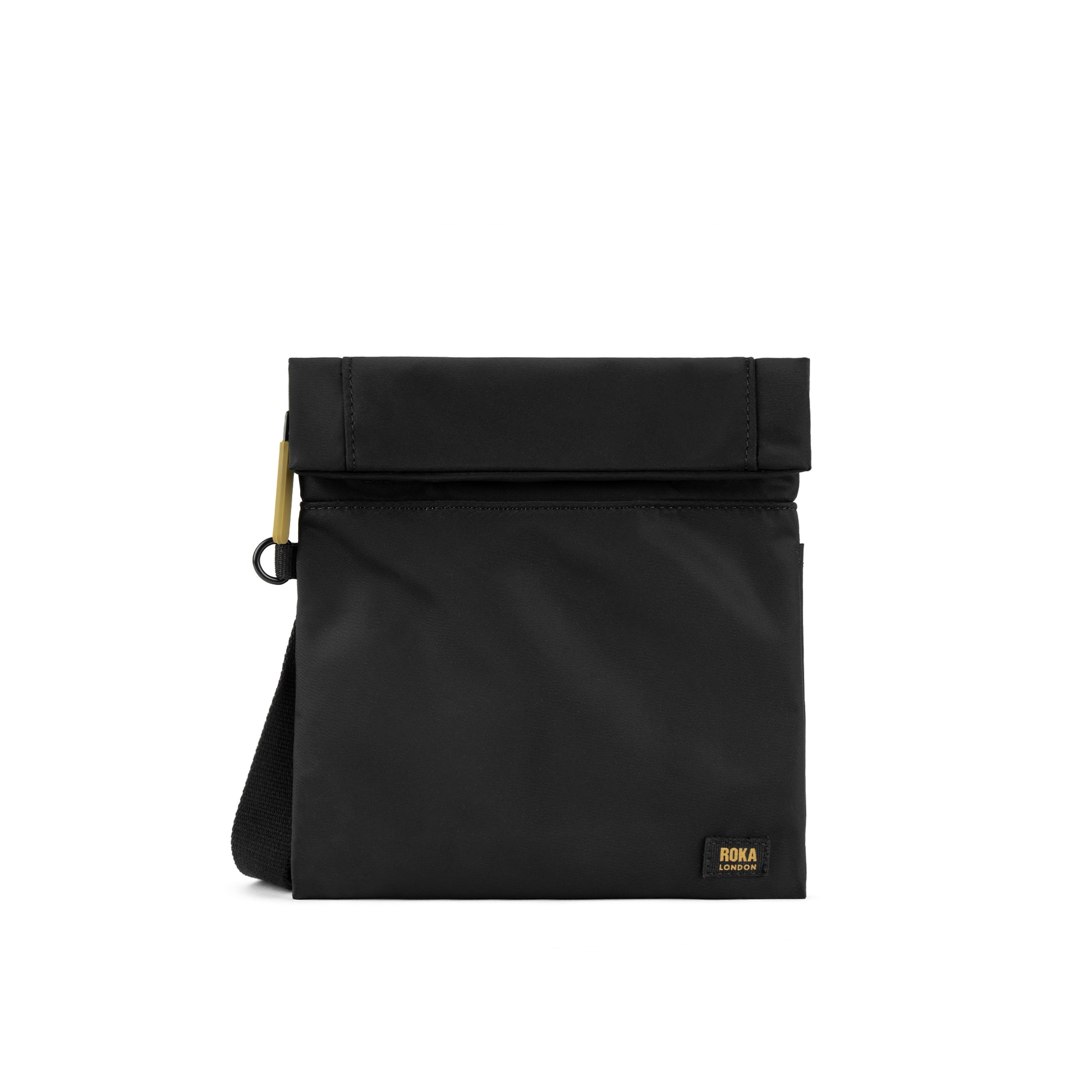 ROKA Stratford Gold Label Small Recycled Nylon Bag | Black