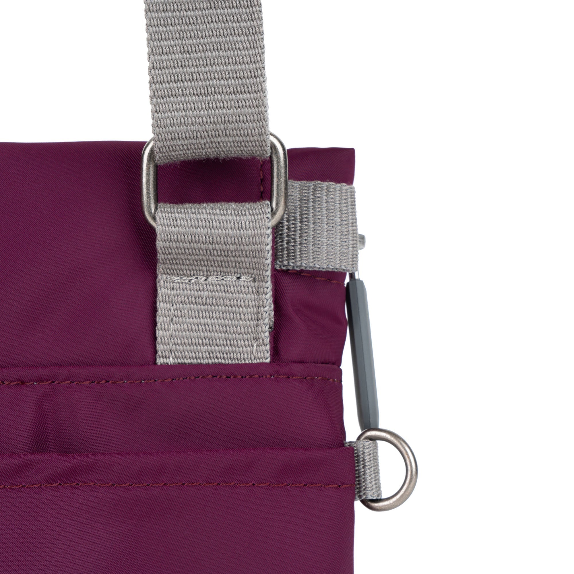 ROKA Stratford Small Recycled Nylon Bag | Royal Burgundy