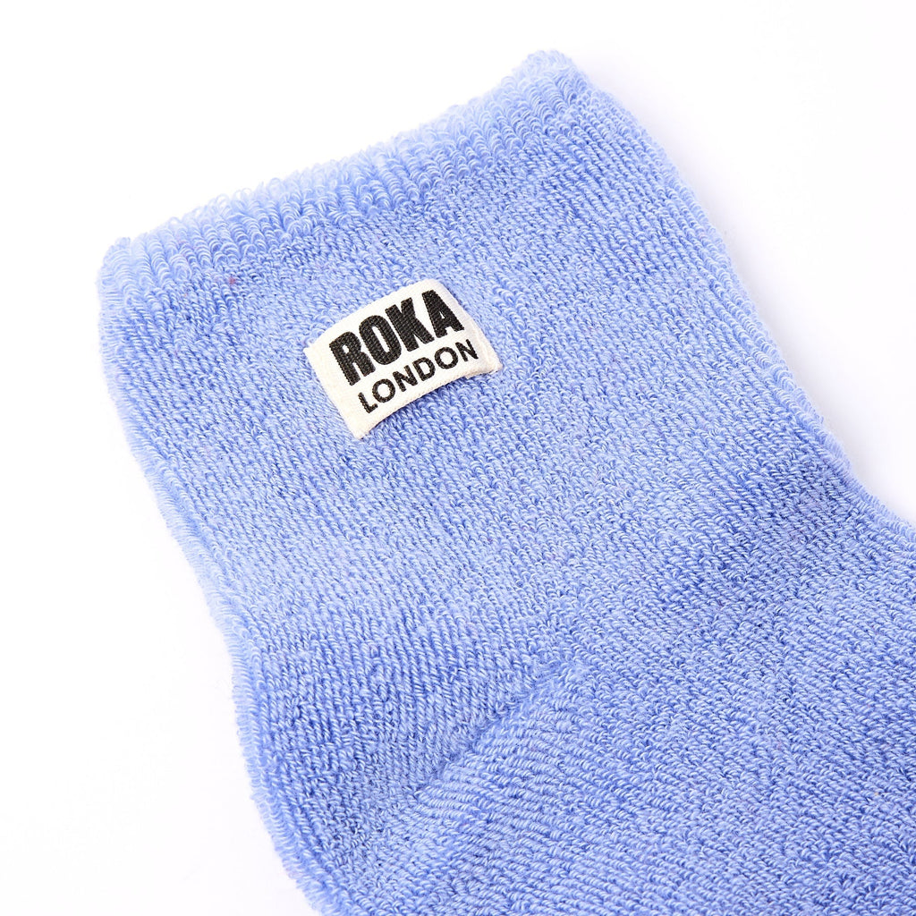 ROKA Watford Organic Cotton Crop Socks | Thistle