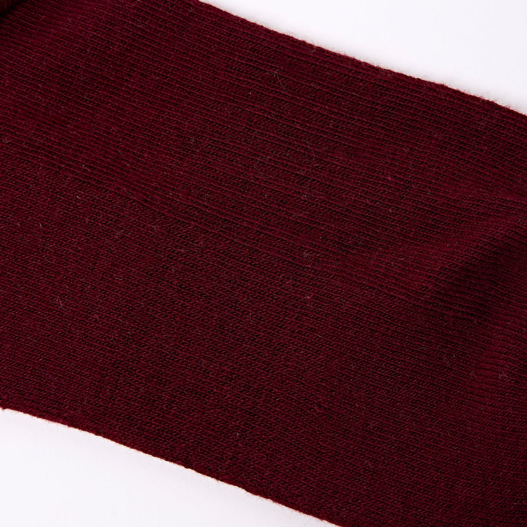 ROKA Wembley Organic Cotton Crop Socks | Plum