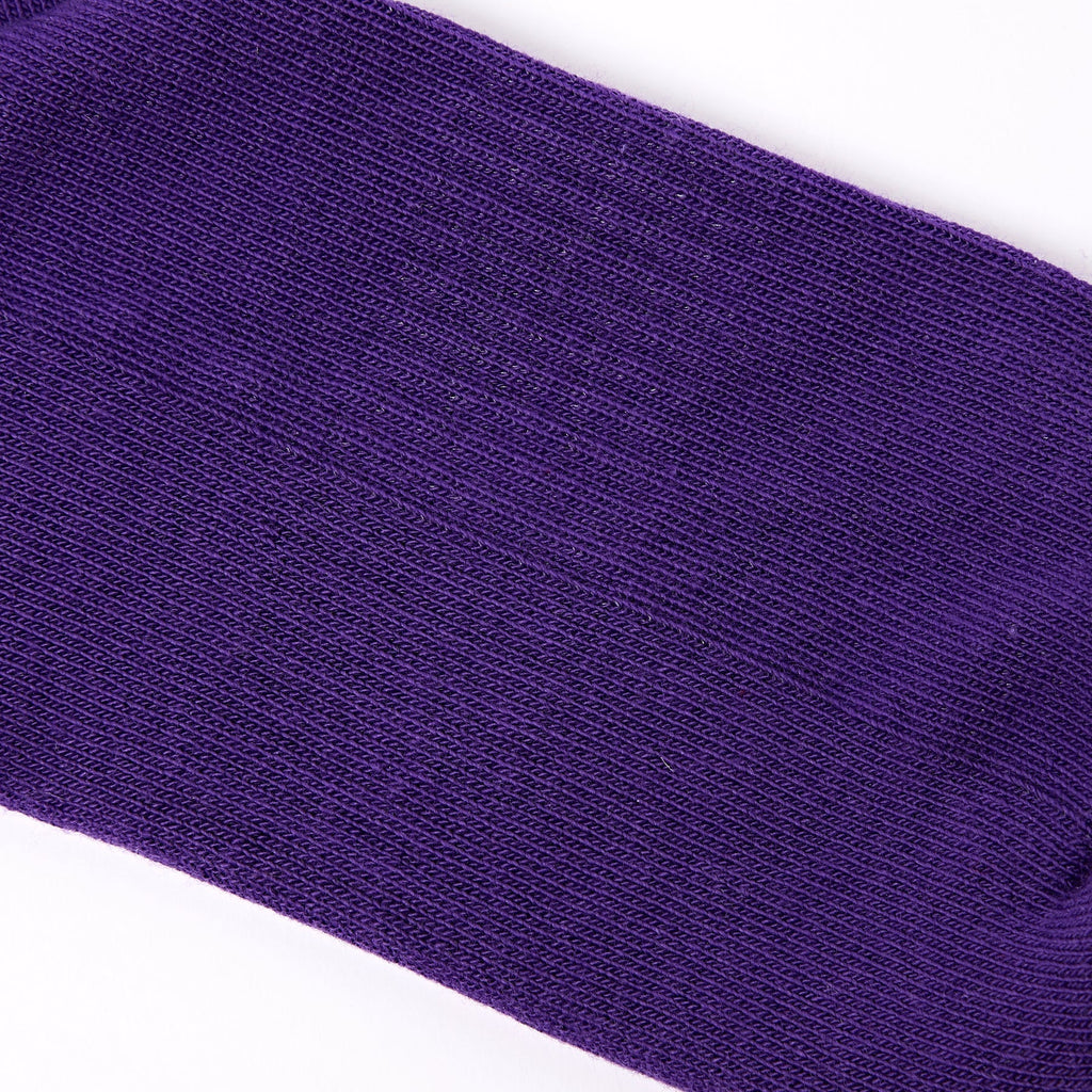 ROKA Wembley Organic Cotton Crop Socks | Purple