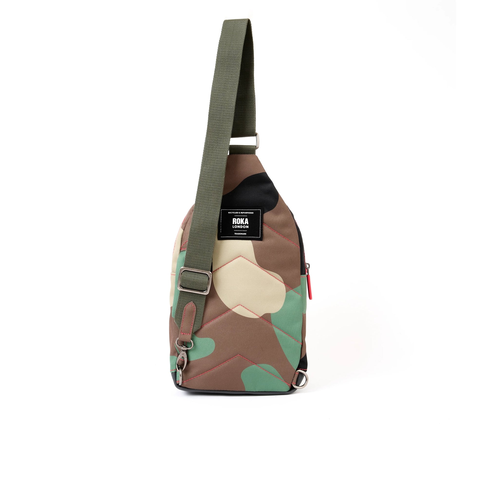 ROKA Willesden B Vintage Camo Large Recycled Canvas Bag
