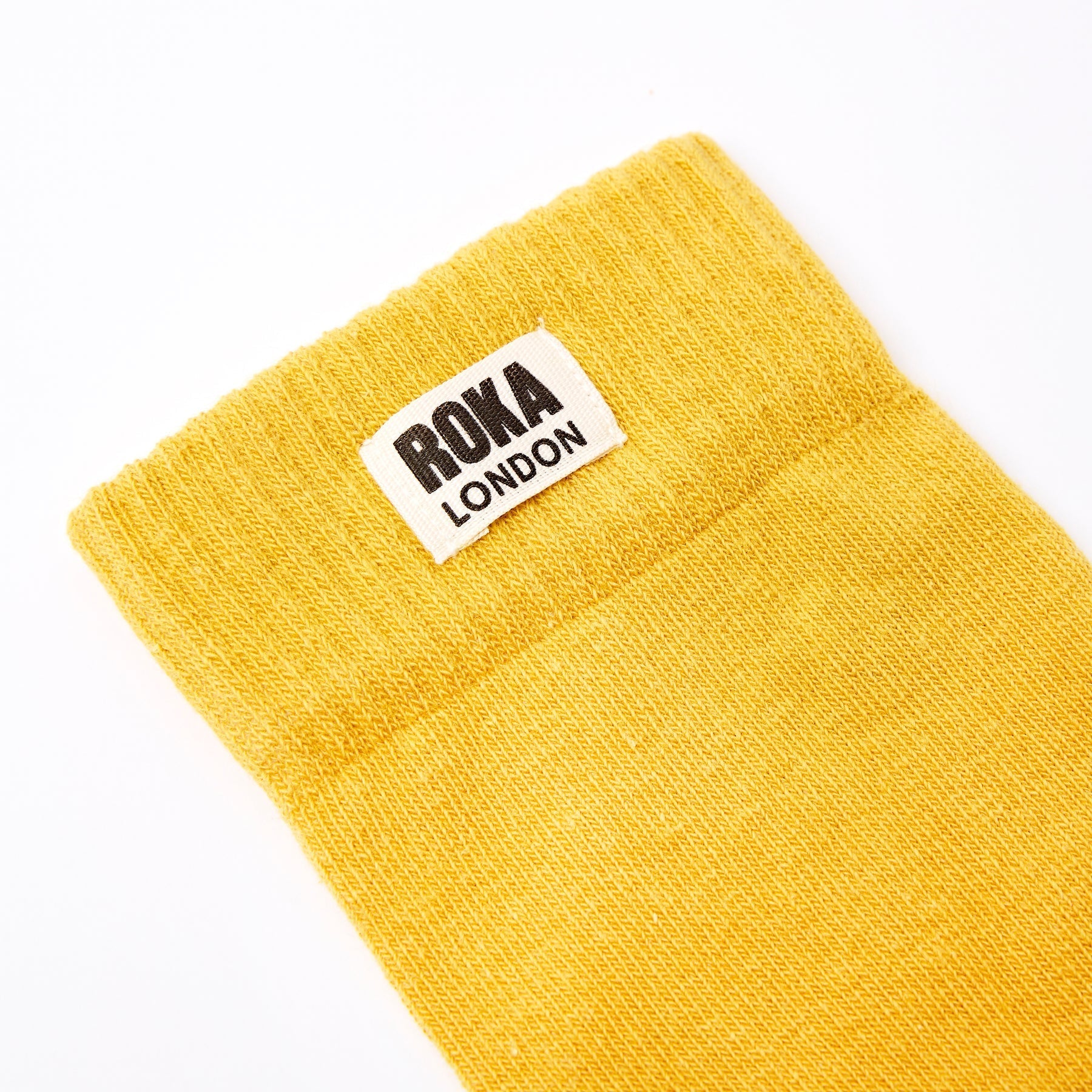 ROKA Wimbledon Organic Cotton Crew Socks | Corn