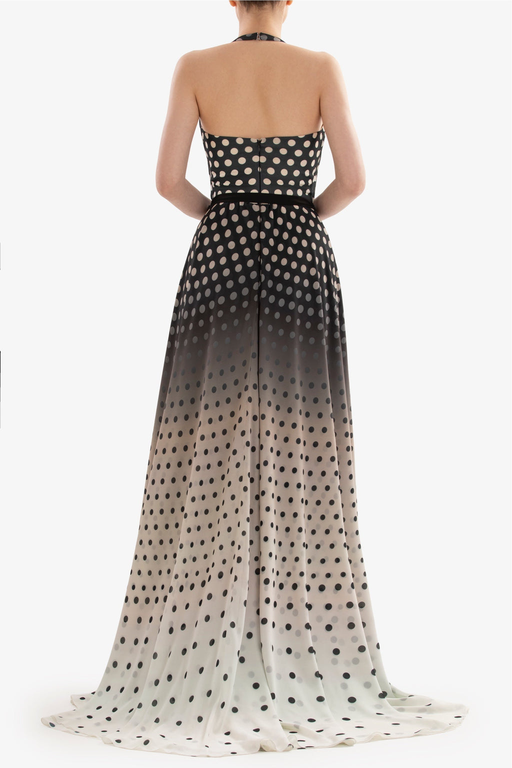 Gradient printed dress