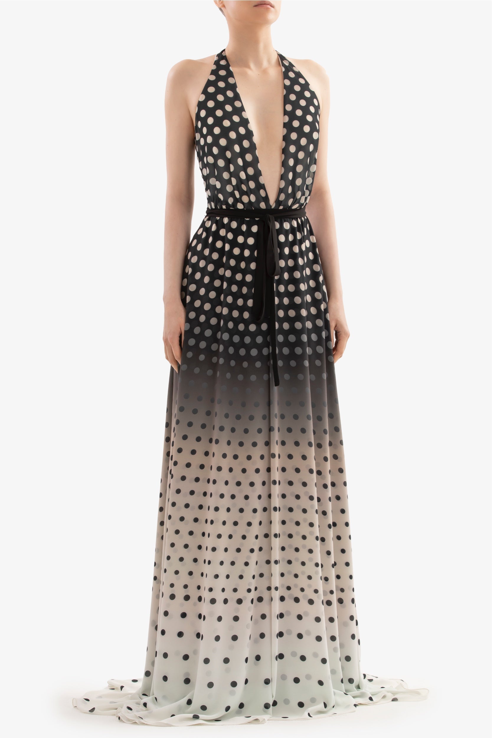 Gradient printed dress