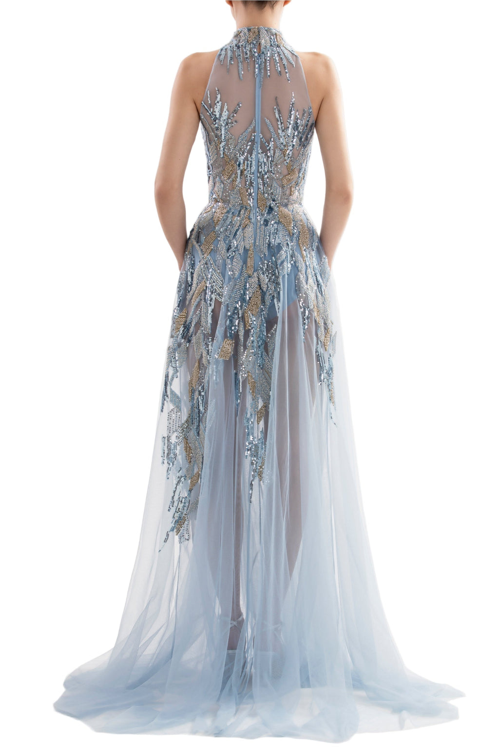 LONG EMBROIDERED DRESS