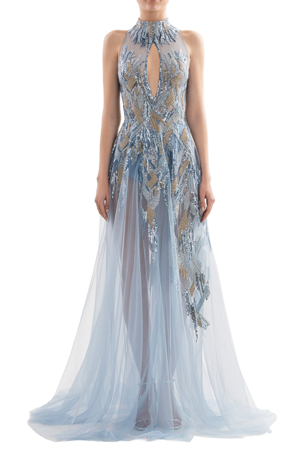 LONG EMBROIDERED DRESS