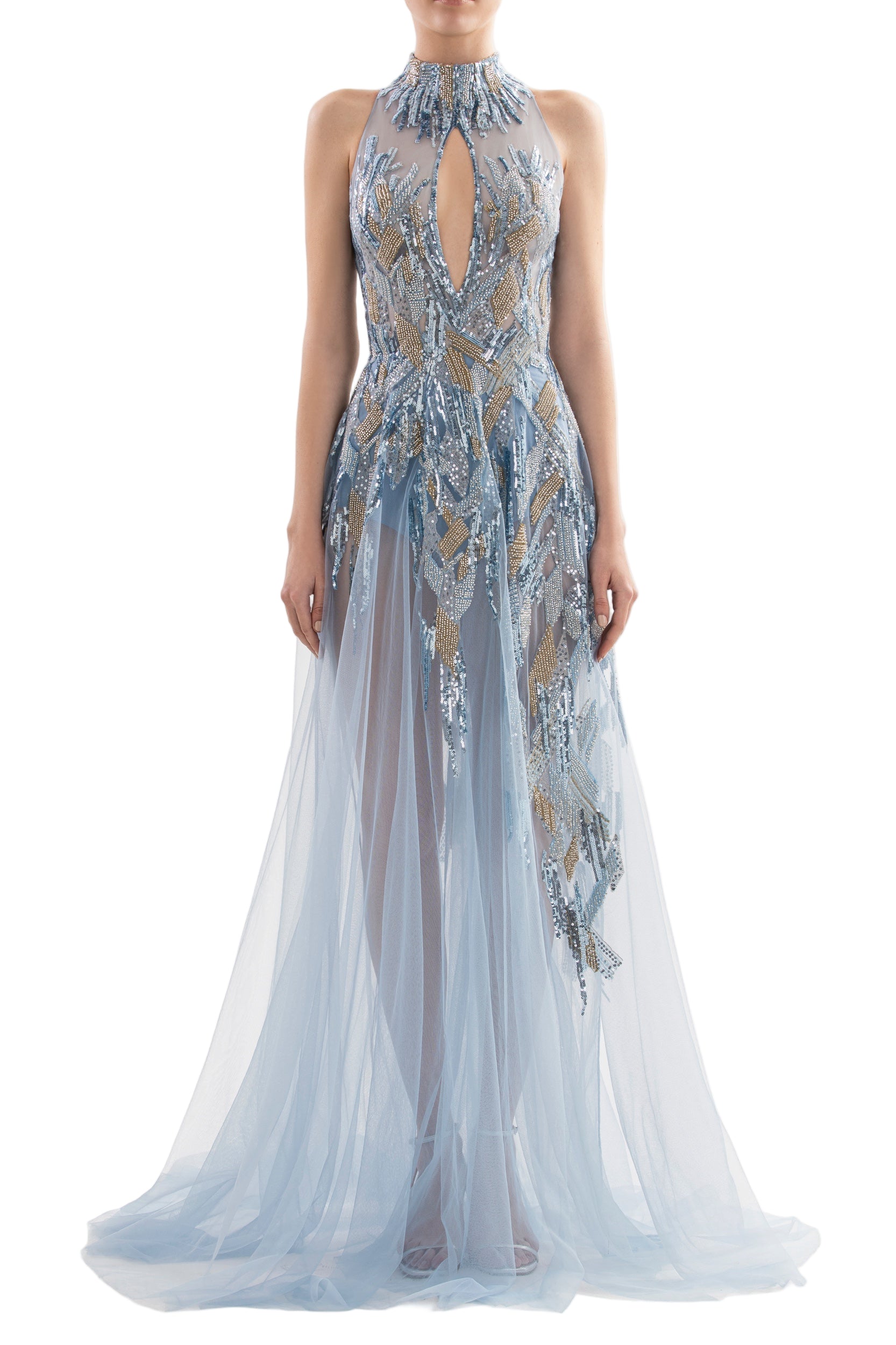LONG EMBROIDERED DRESS