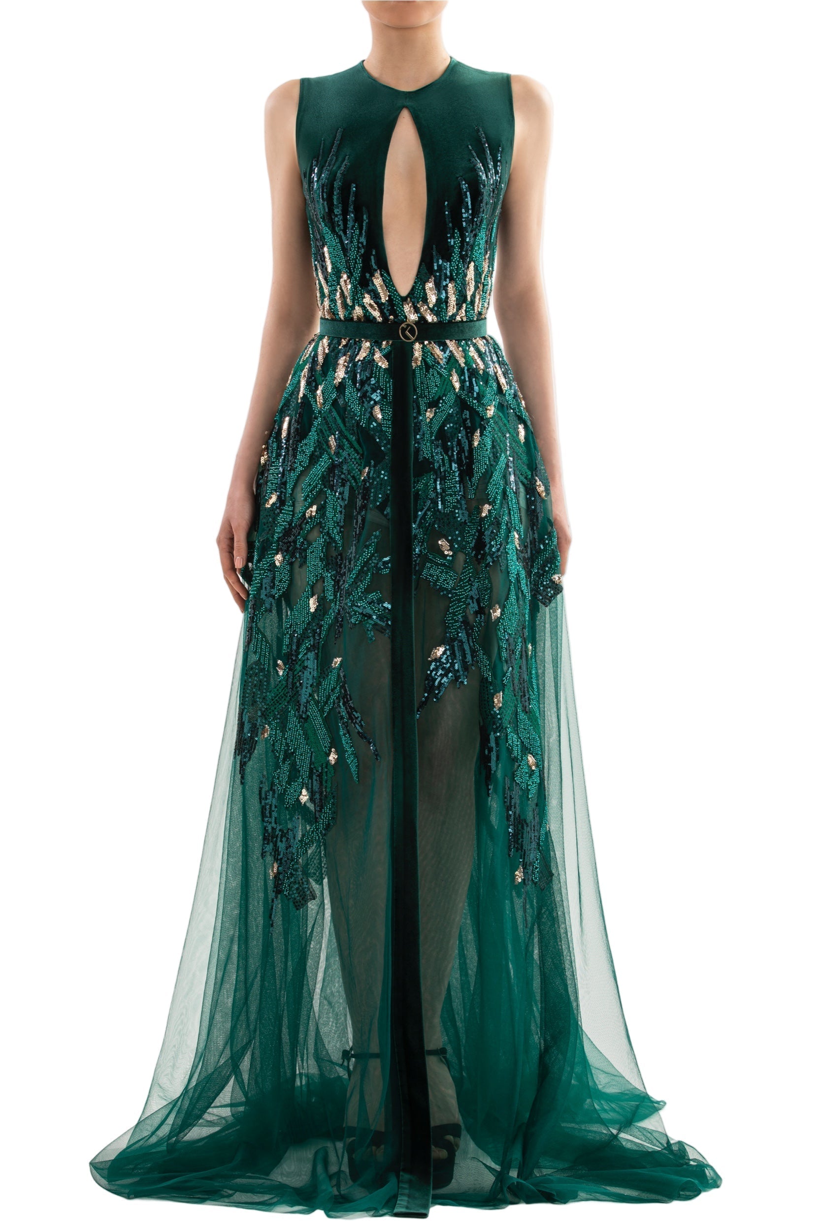 VELVET EMBROIDERED DRESS