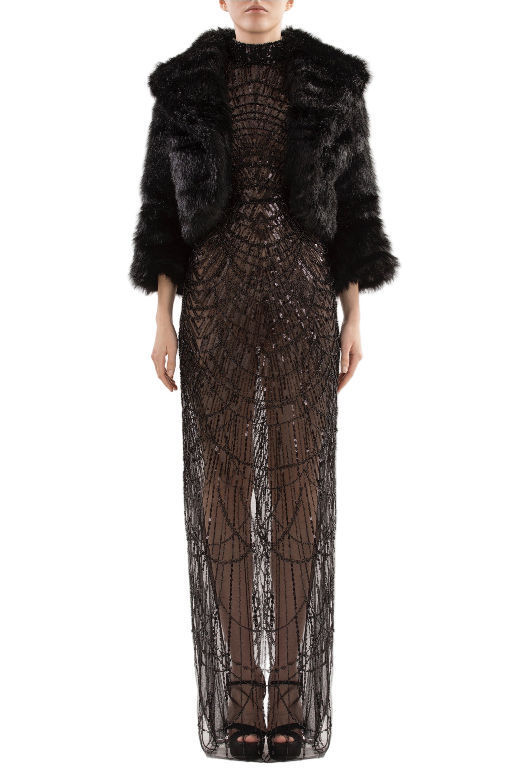 LONG BEADED DRESS