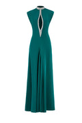 CRYSTAL EMBELLISHED LONG DRESS