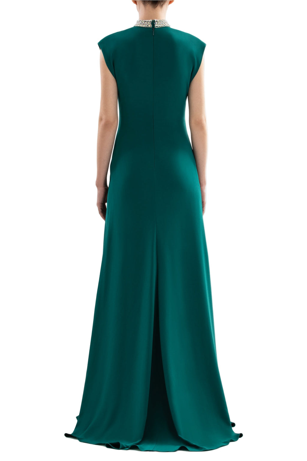 CRYSTAL EMBELLISHED LONG DRESS