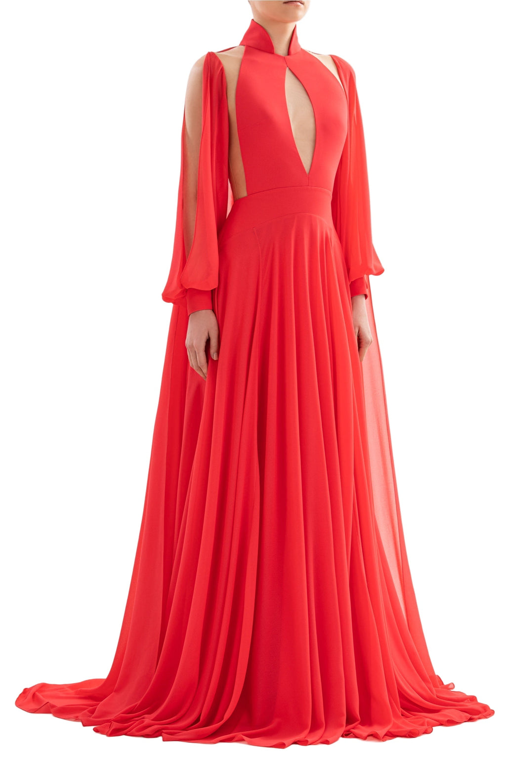 CREPE GEORGETTE LONG DRESS