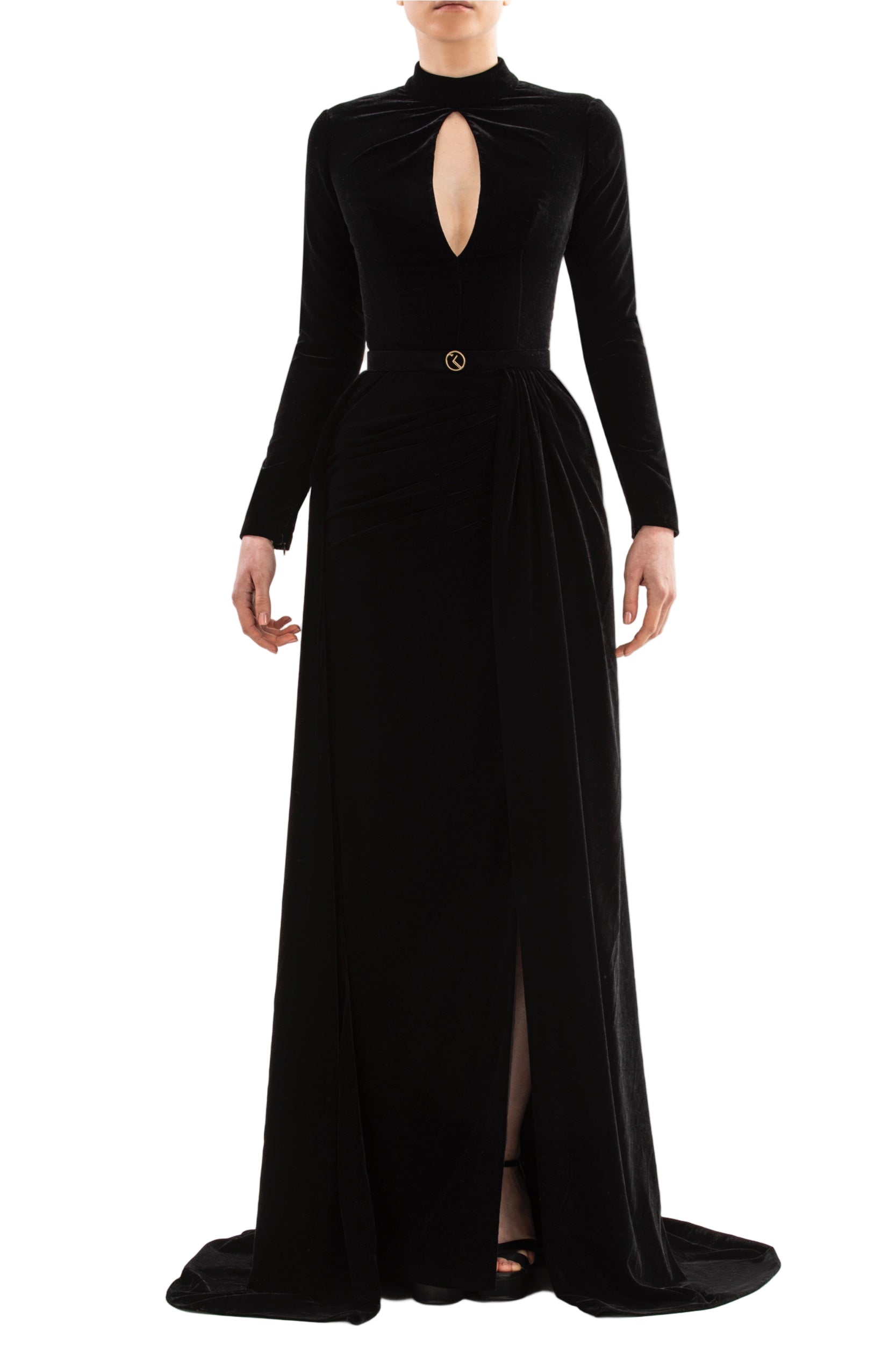 VELVET LONG DRESS