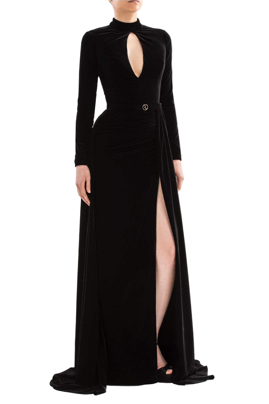 VELVET LONG DRESS