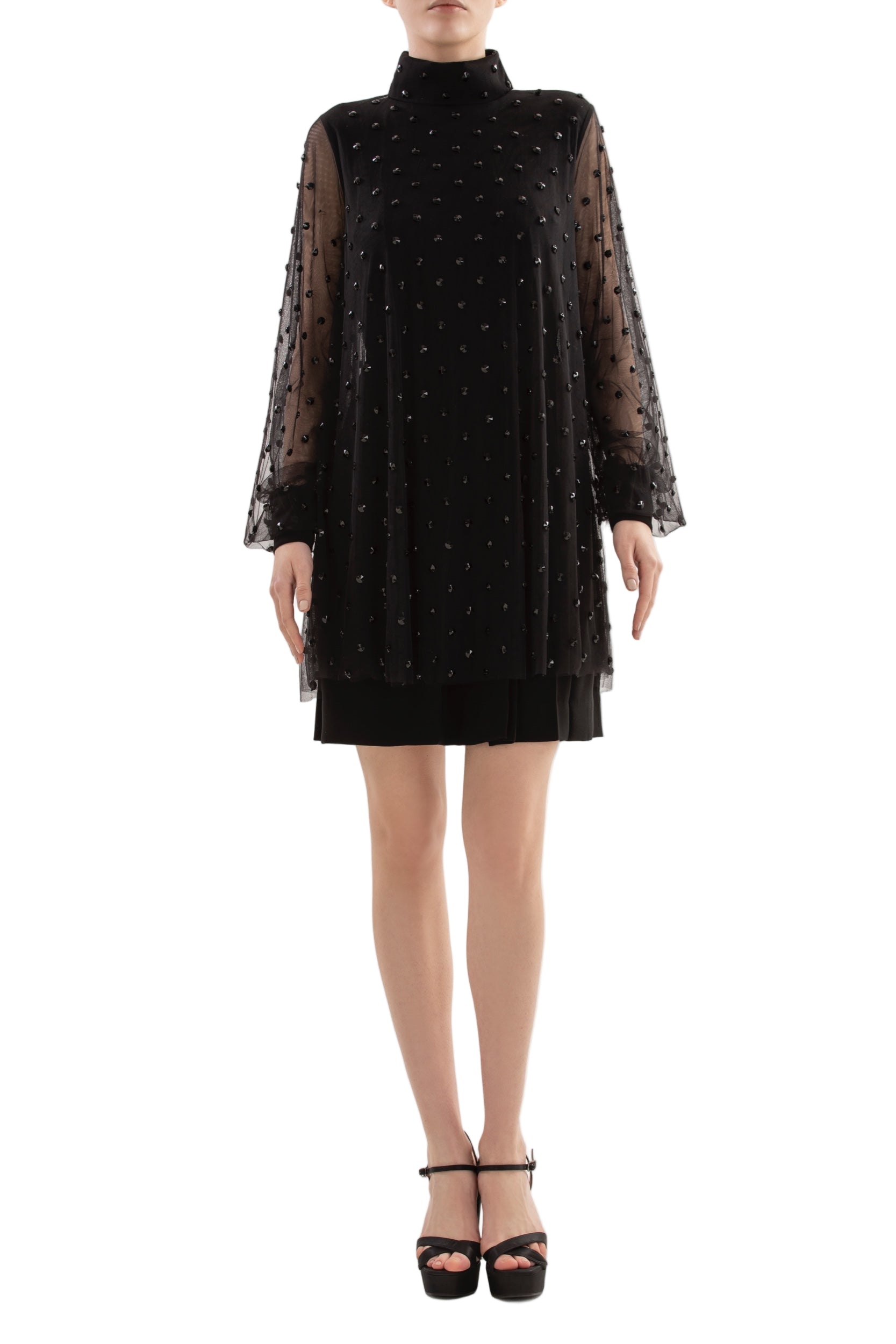 BEADED SHORT DRESS