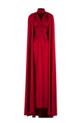 JERSEY DRESS WITH CAPE