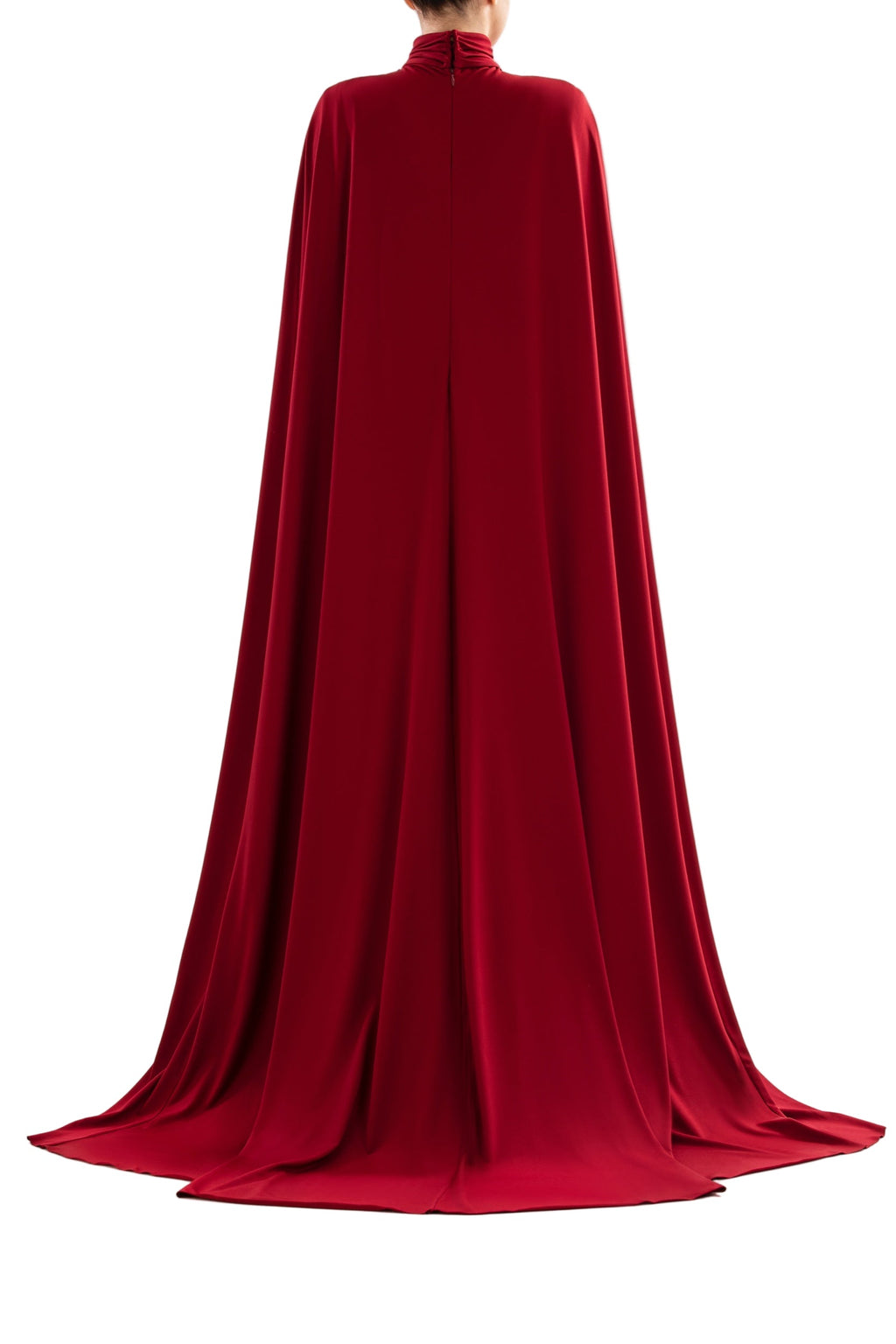 JERSEY DRESS WITH CAPE