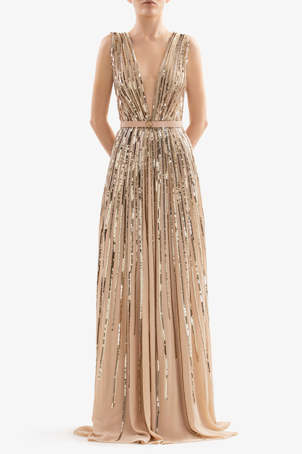 SEQUIN LONG DRESS