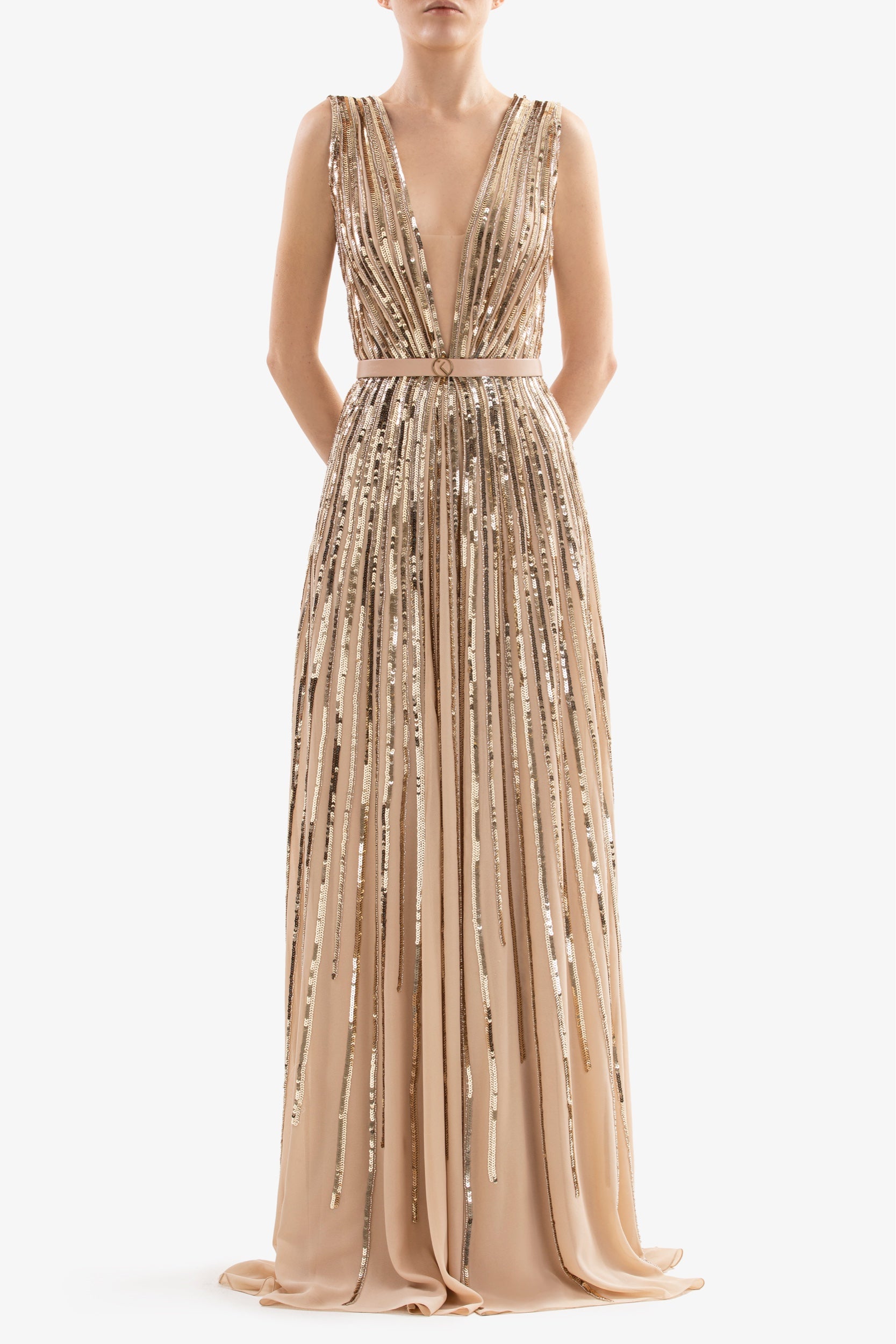 SEQUIN LONG DRESS