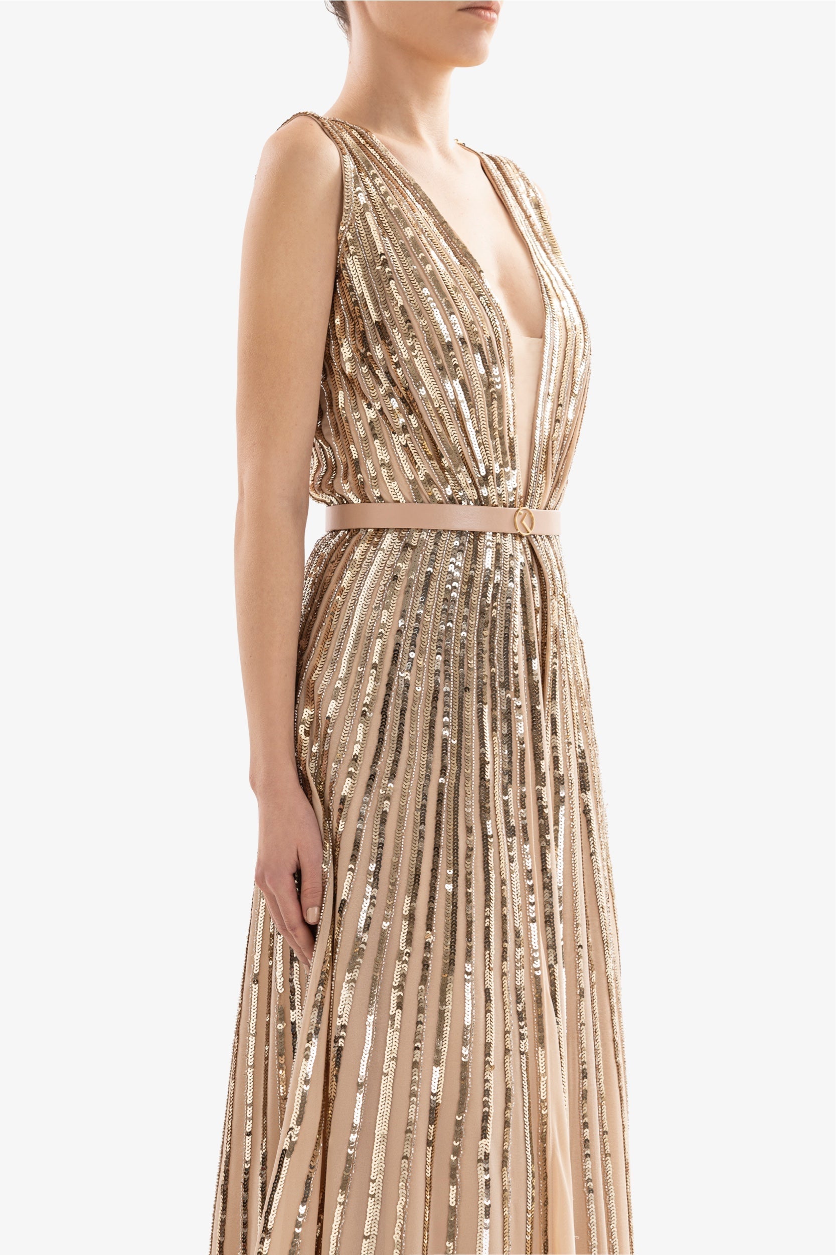 SEQUIN LONG DRESS