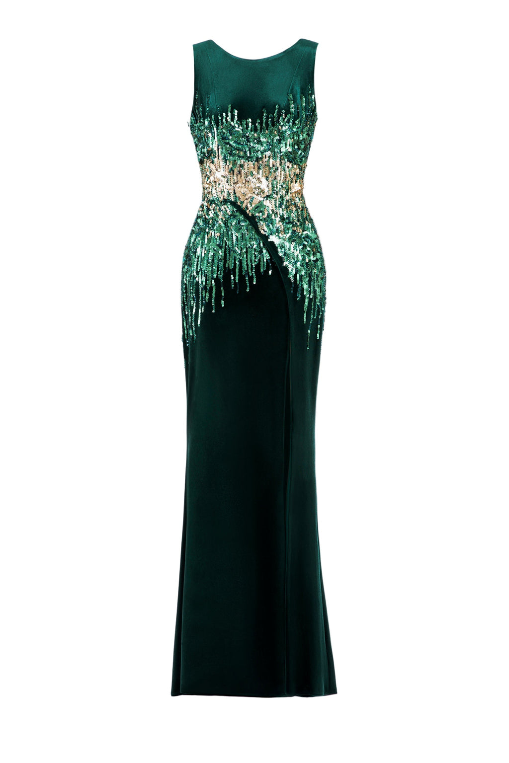 SEQUIN VELVET DRESS