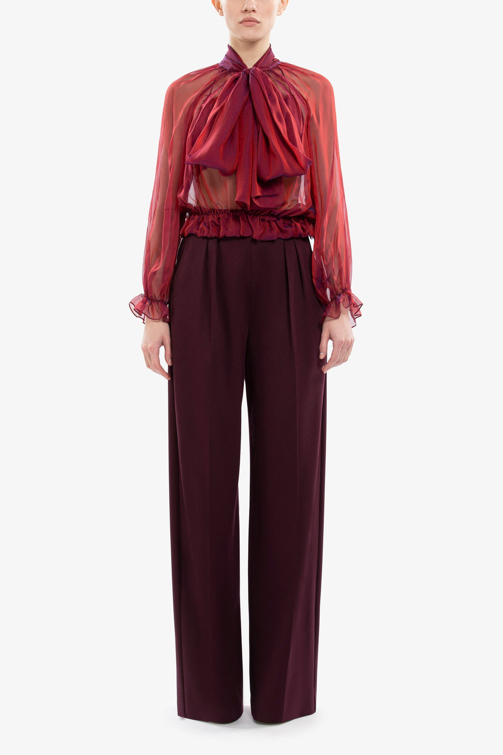 Pleated pants