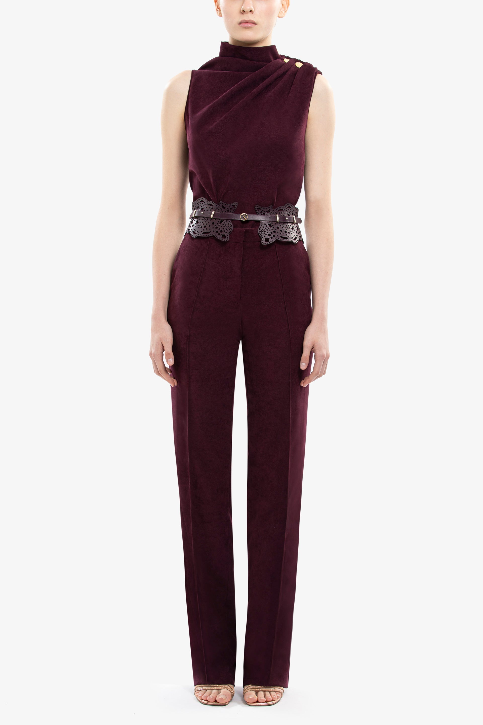Straight-cut pants