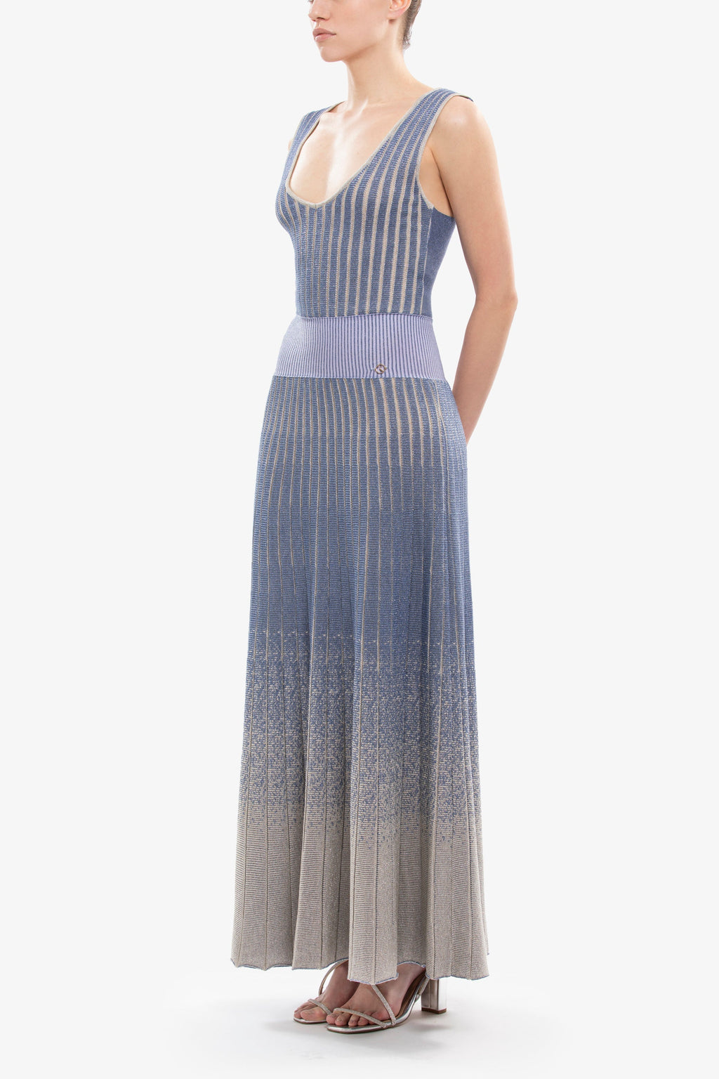 Degrade knitwear dress
