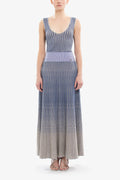 Degrade knitwear dress