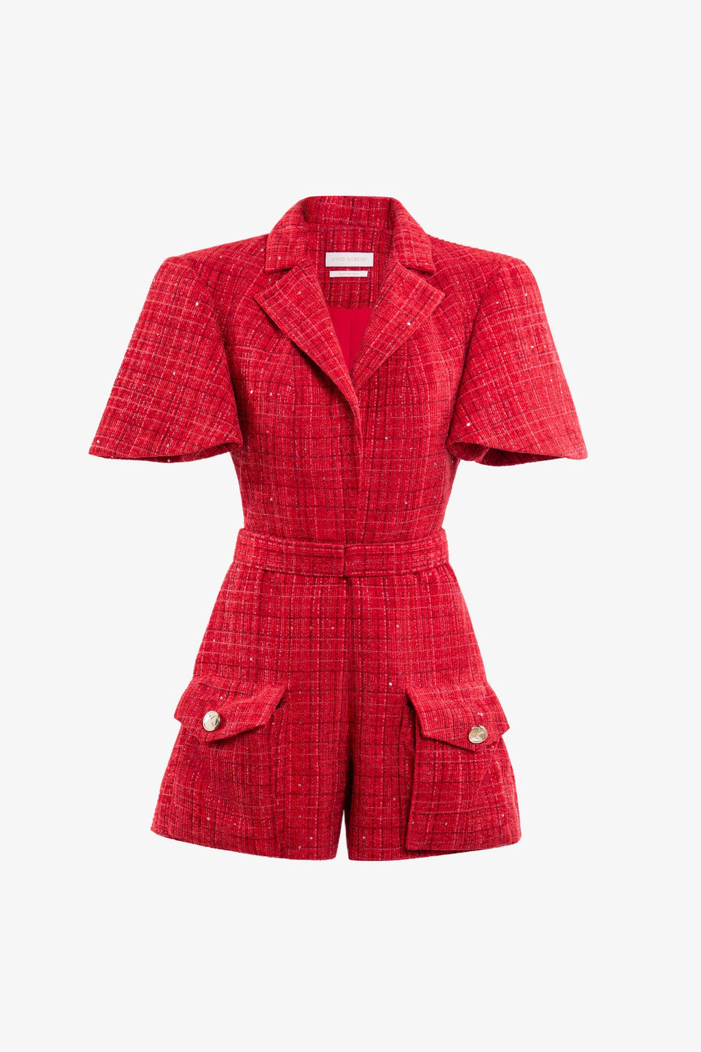 Tweed short jumpsuit