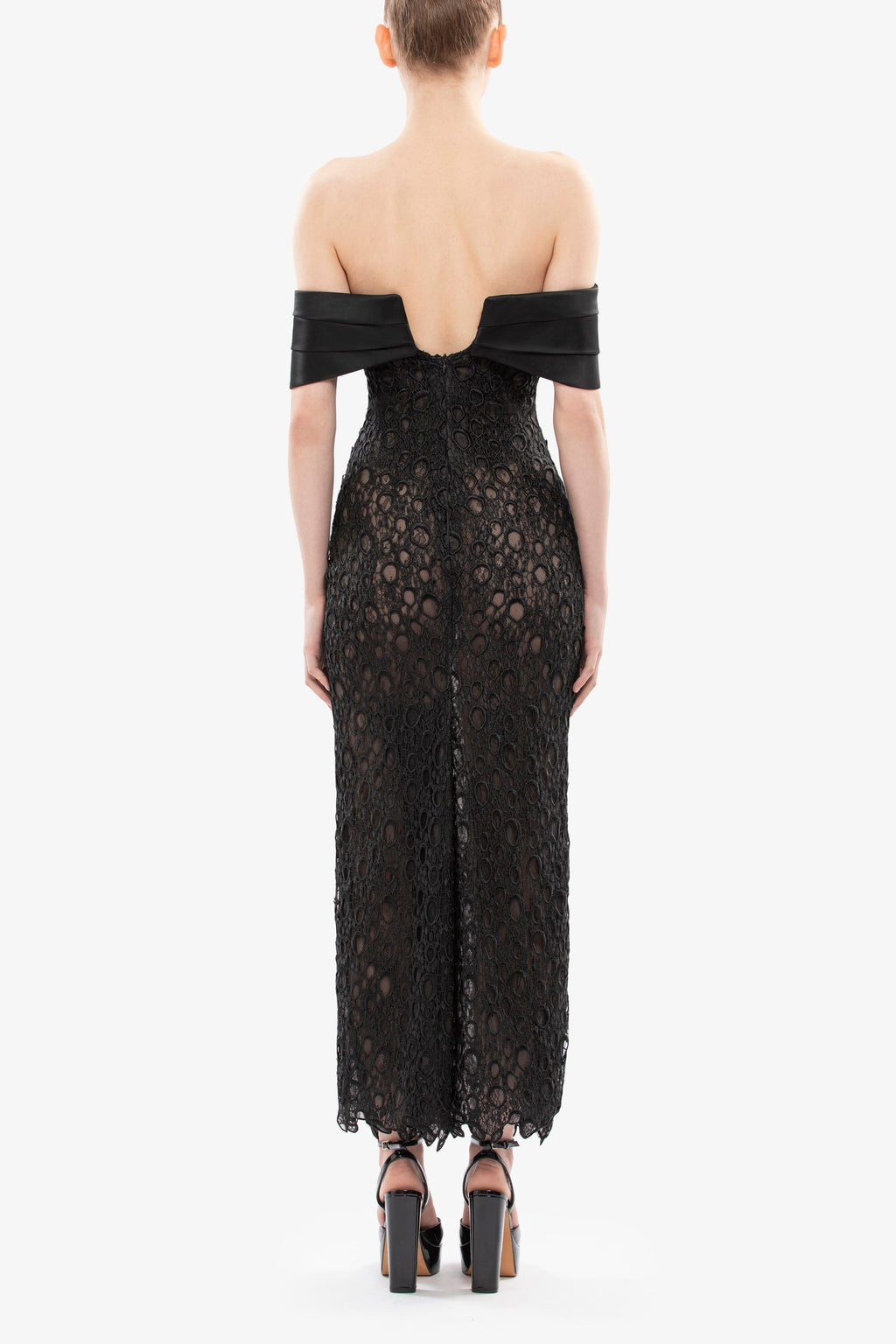 Midi guipure dress