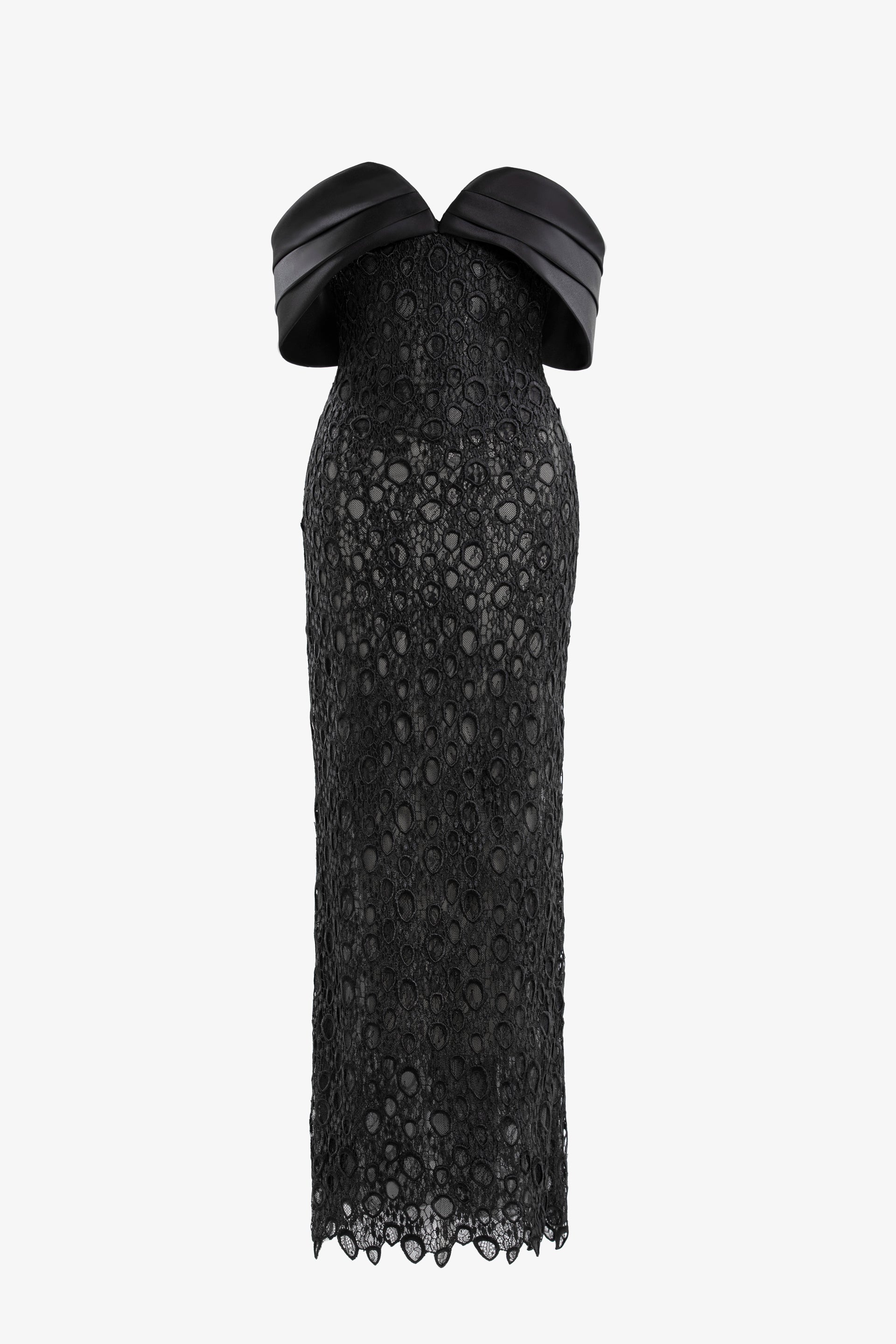 Midi guipure dress