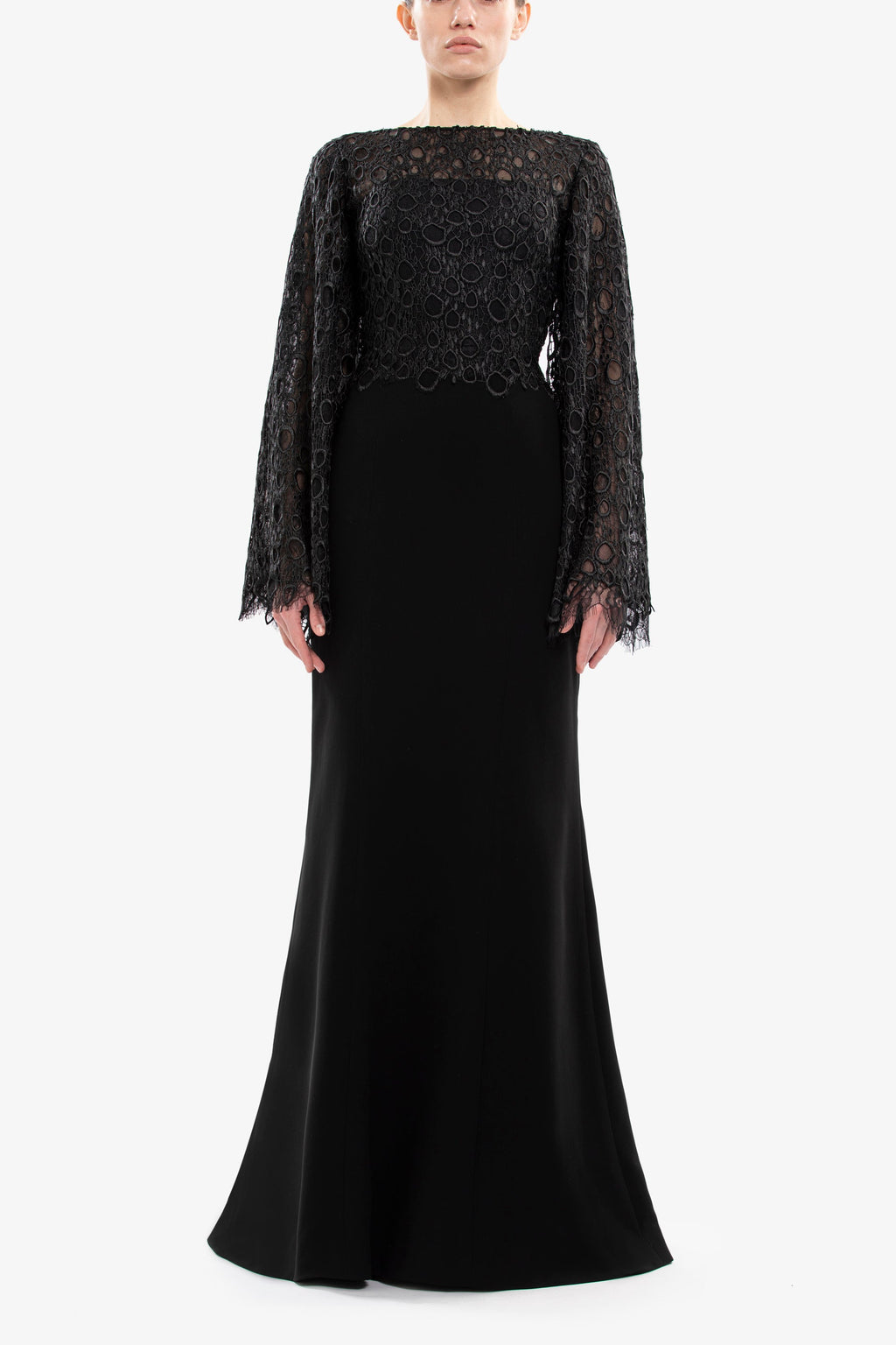 Long guipure dress