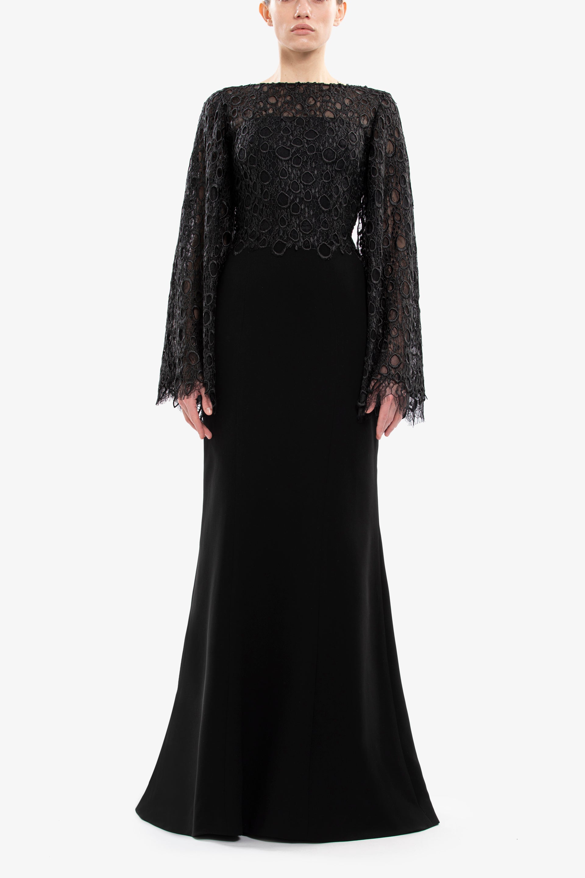 Long guipure dress