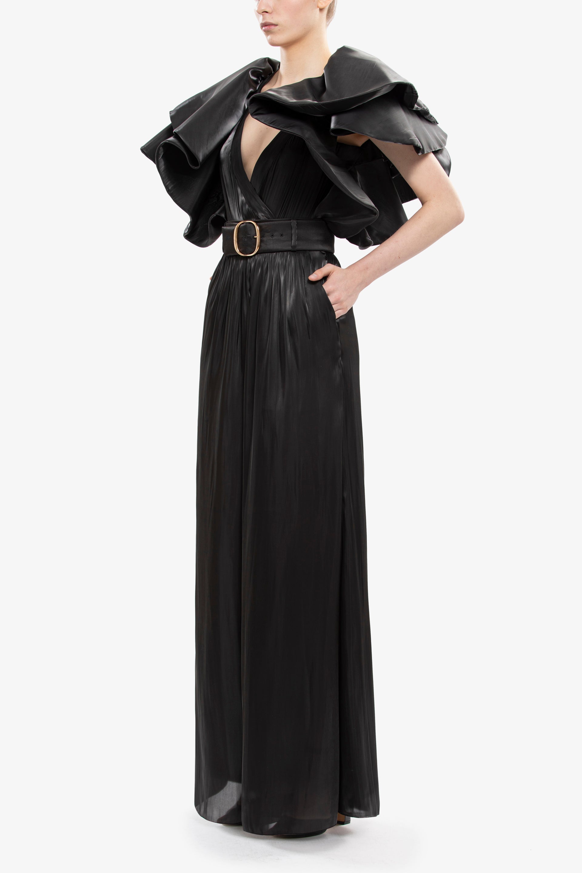 Flowy wide-cut pants
