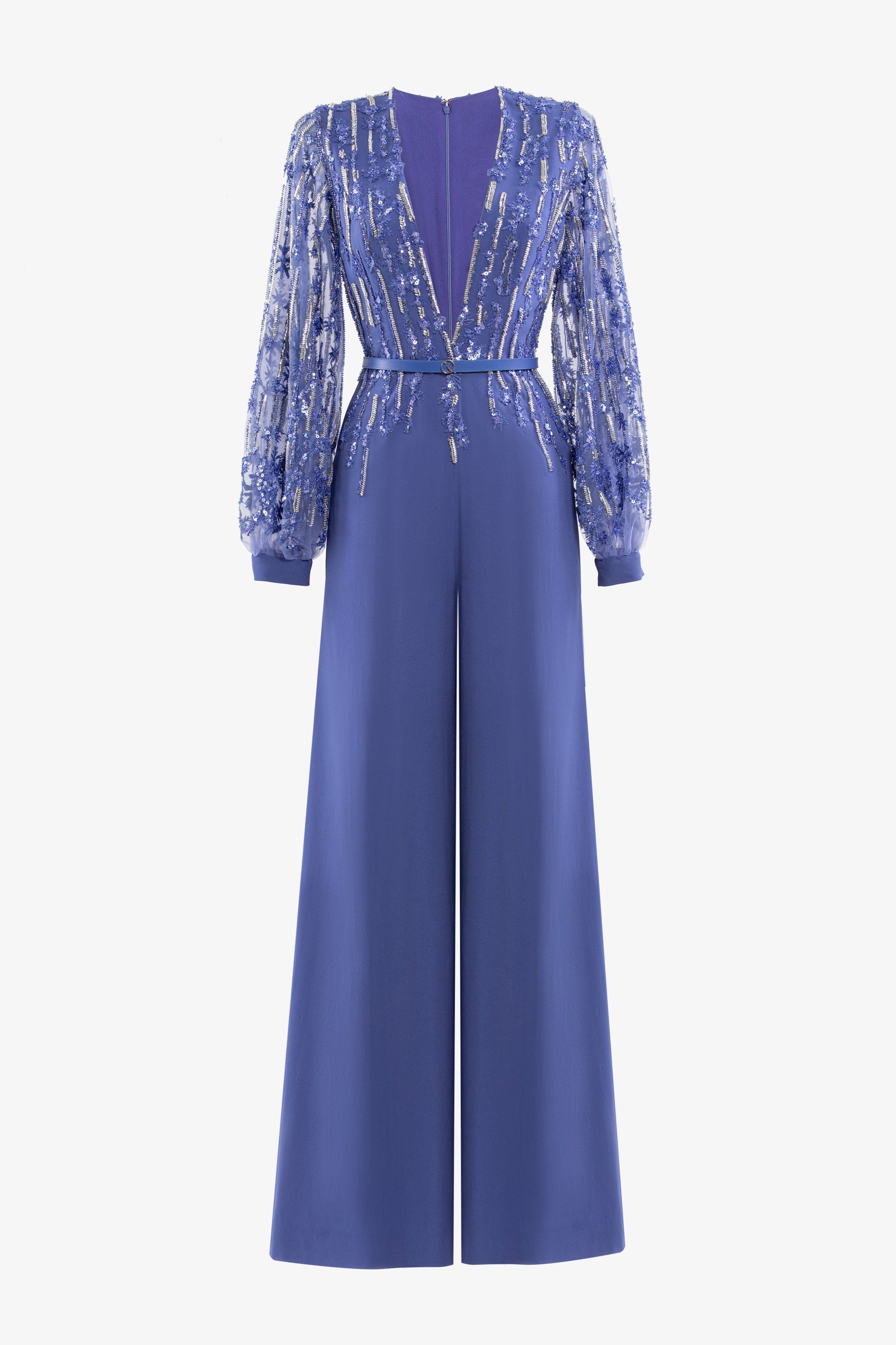 Crepe Beaded Jumpsuit