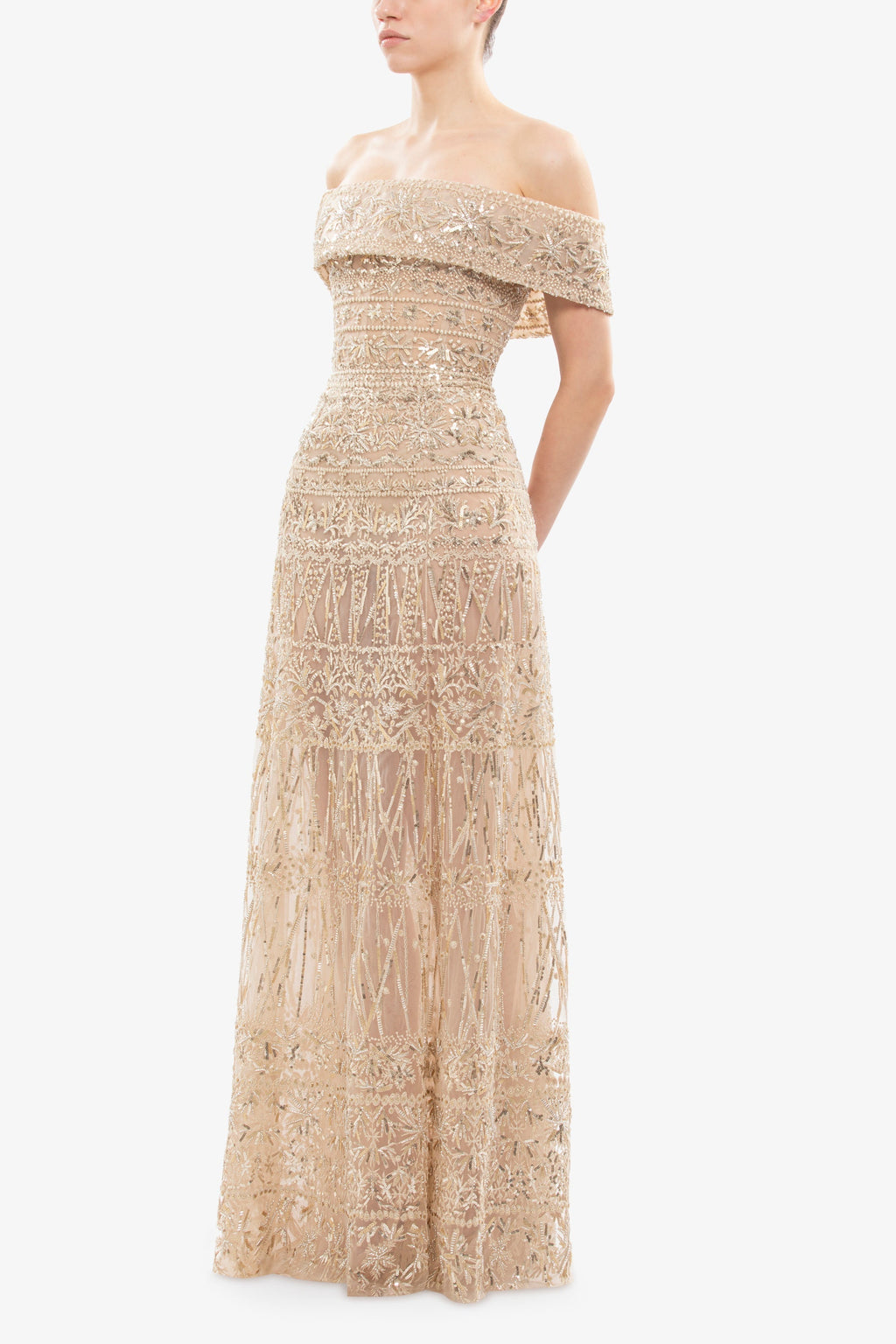 Beaded Tulle Dress