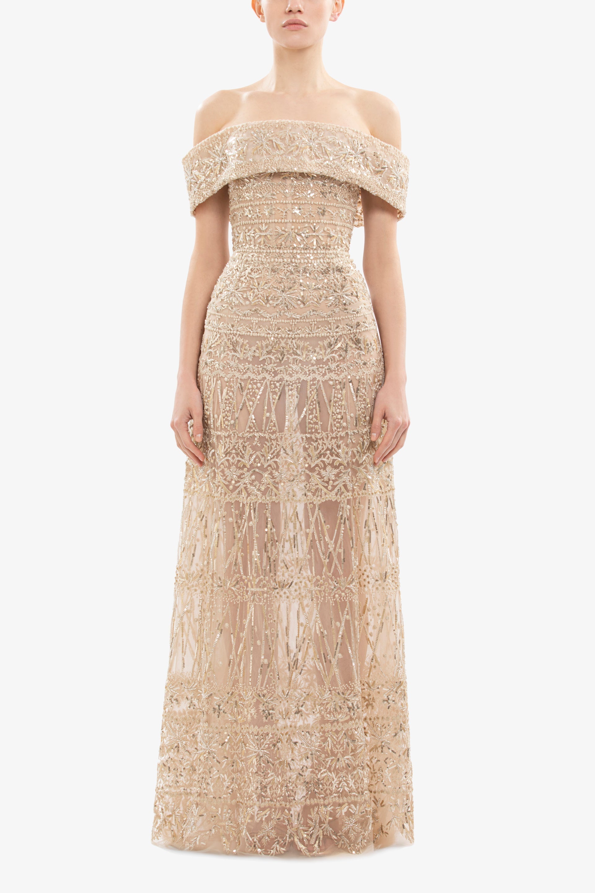 Beaded Tulle Dress