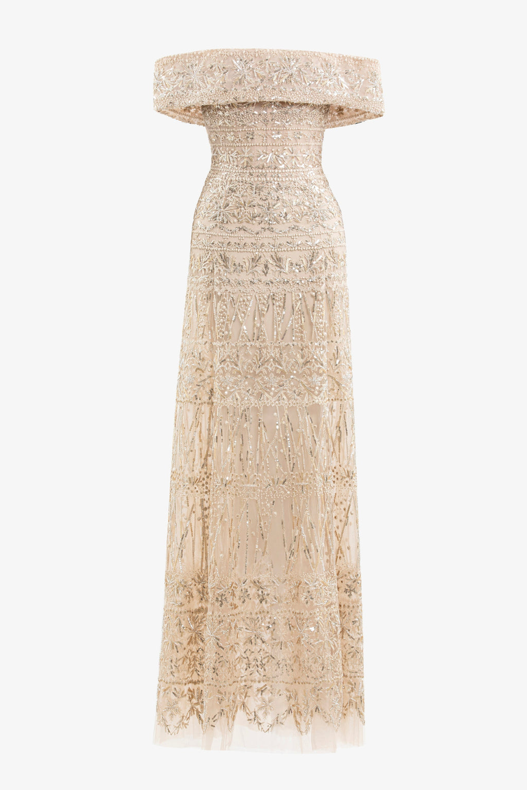 Beaded Tulle Dress