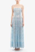 Strapless Beaded Tulle Dress