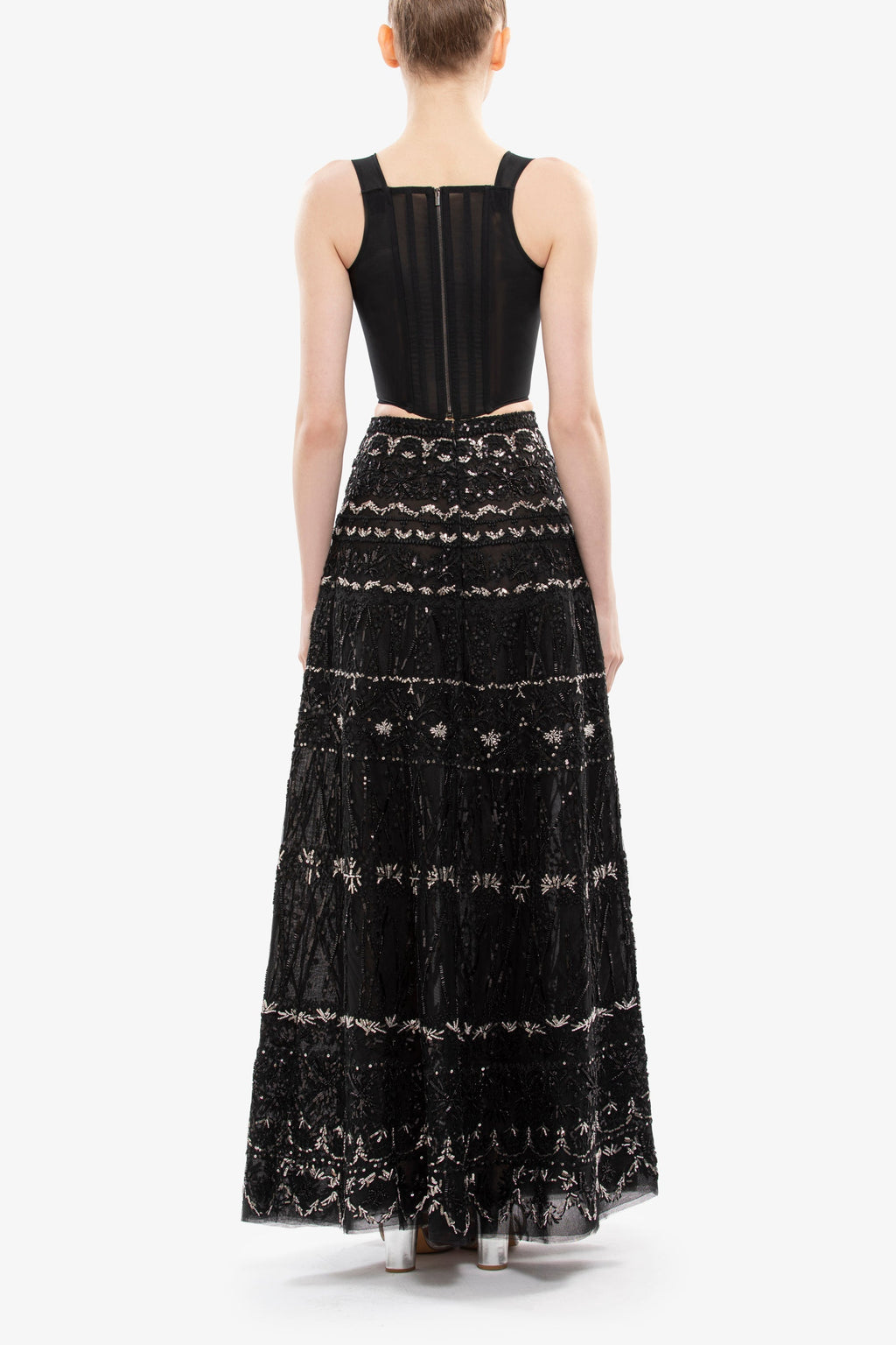 Corset with Beaded Skirt