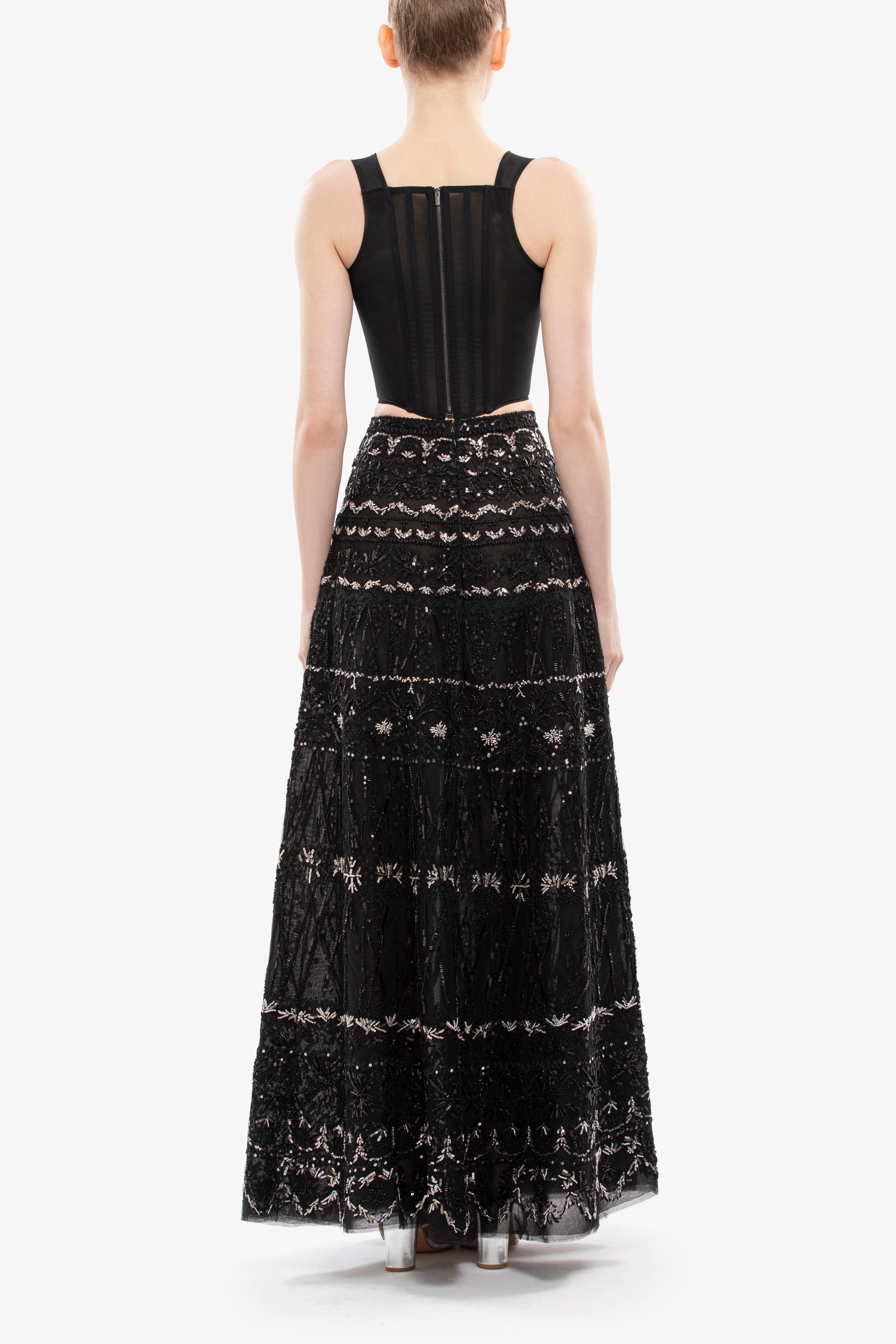 Corset with Beaded Skirt