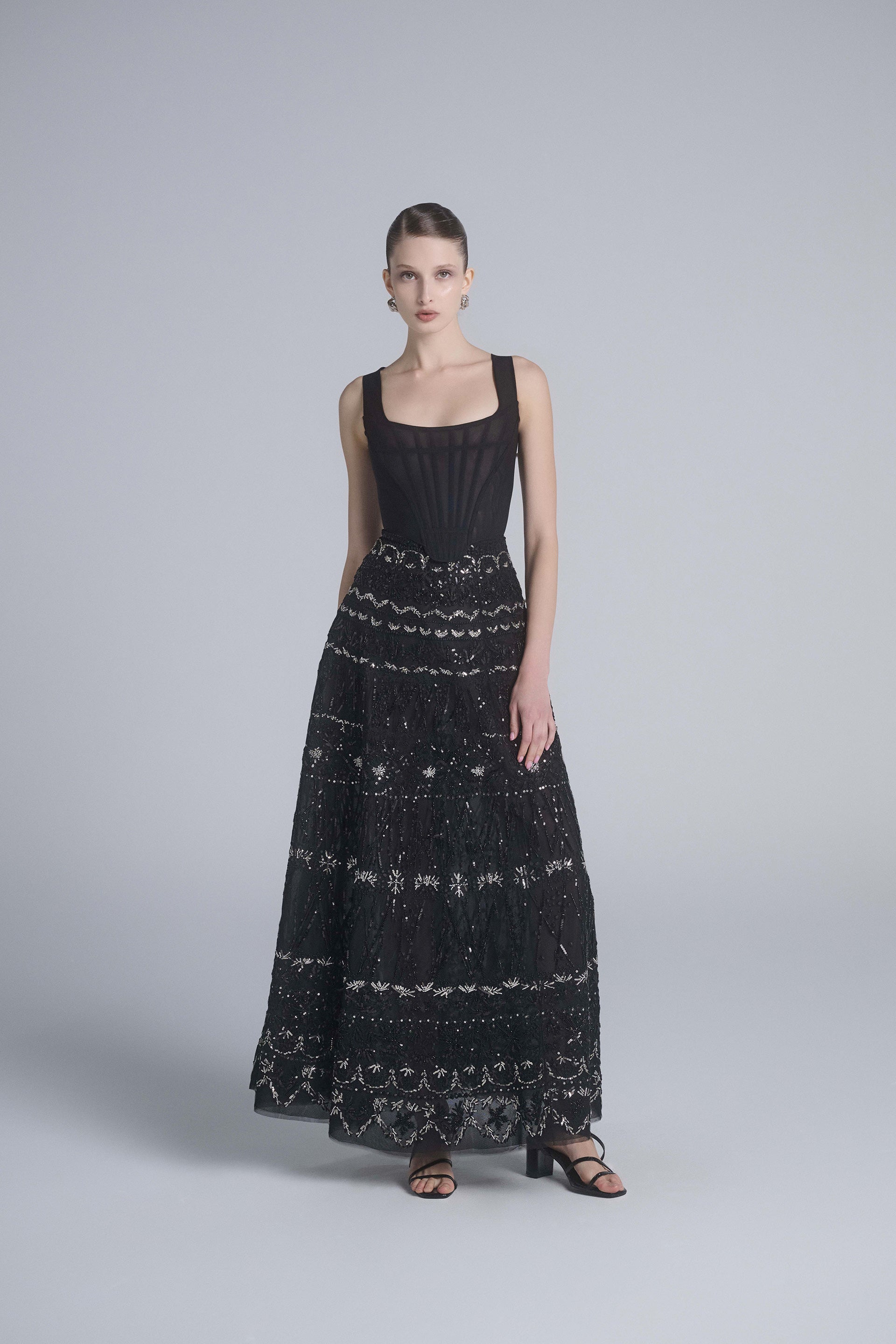 Corset with Beaded Skirt