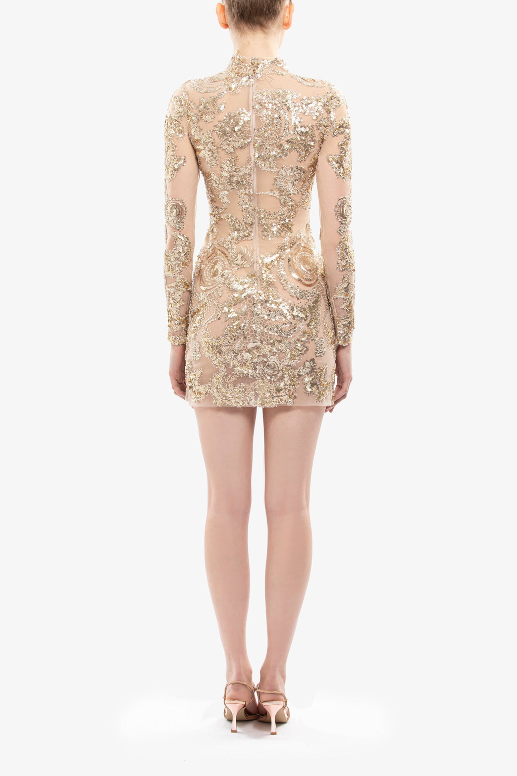 Embroidered Mini Dress