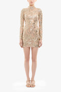 Embroidered Mini Dress