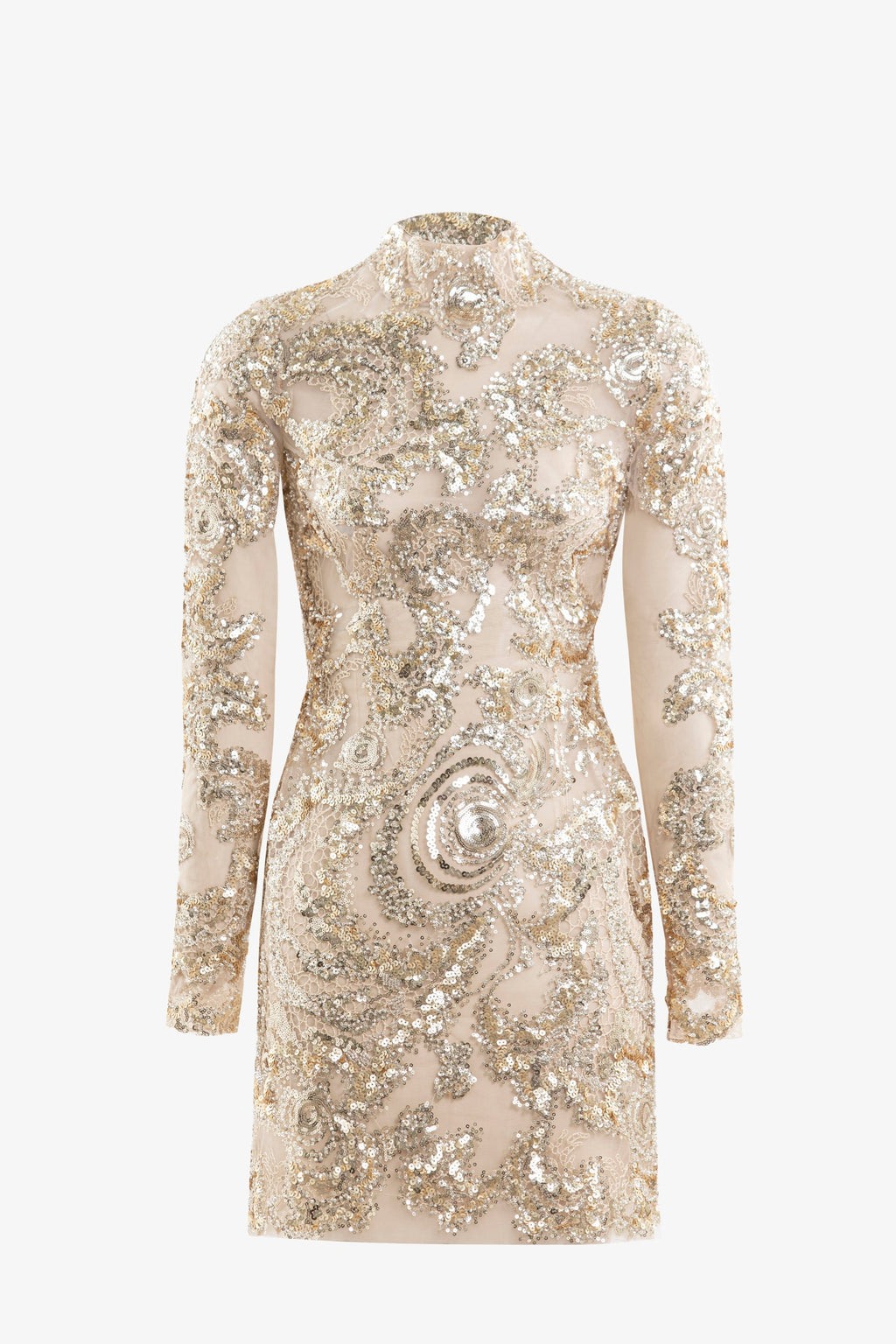 Embroidered Mini Dress