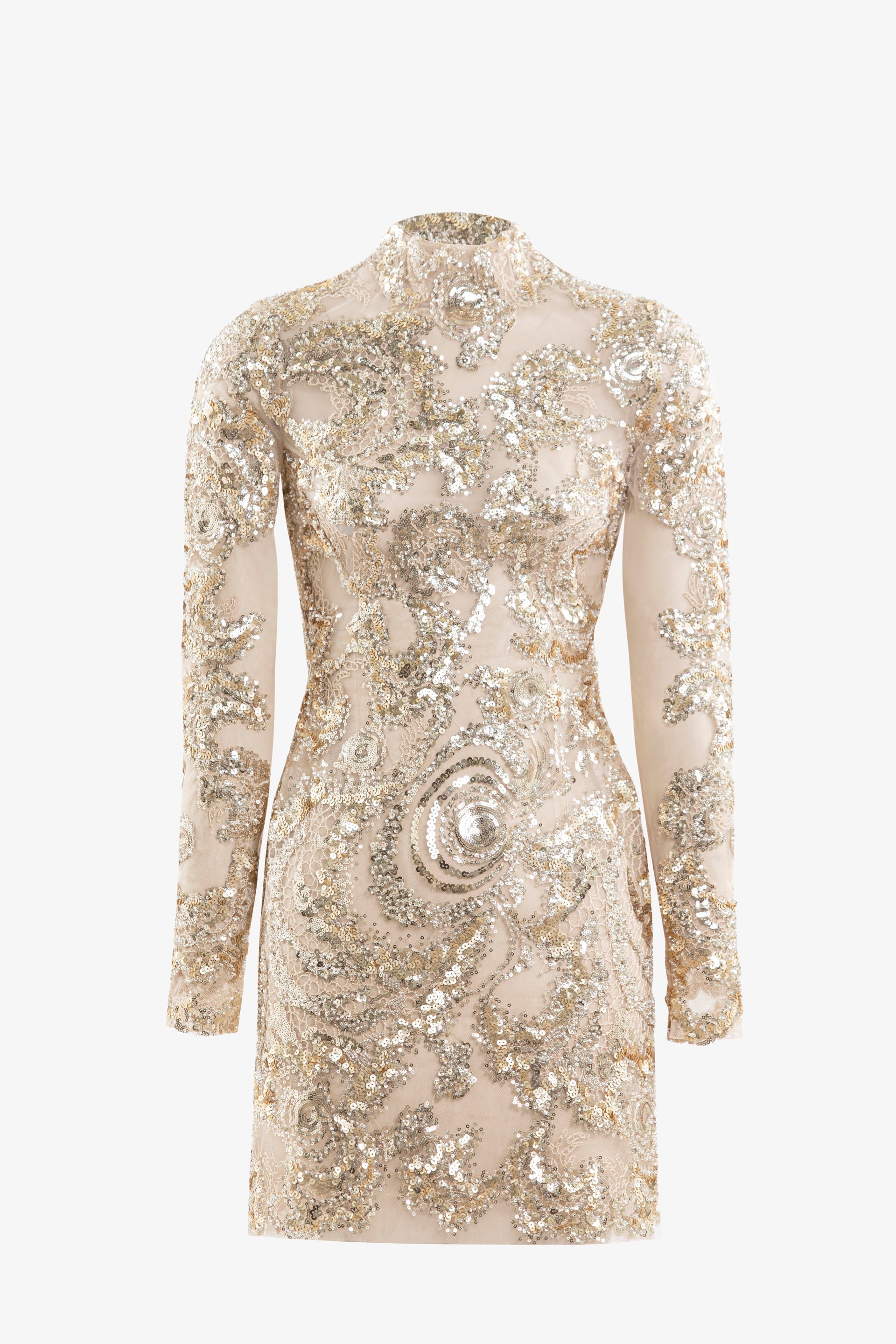 Embroidered Mini Dress